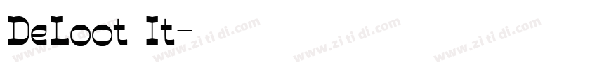 DeLoot It字体转换